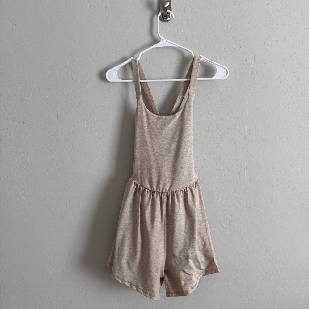 Elegant Beige Sleeveless Jumpsuit